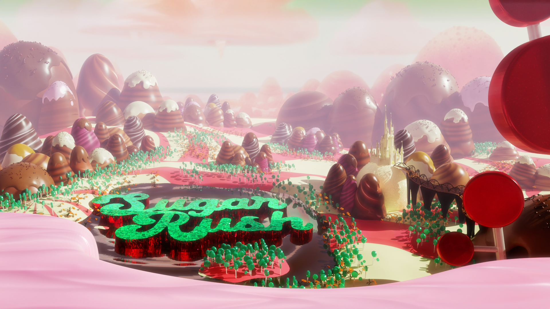 SUGAR RUSH — Stylized 3D Environment